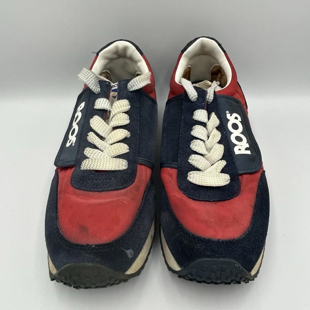 VINTAGE KangaROOS‎ Running Sneaker/Tennis Shoe Red/Blue Suede Women US 7